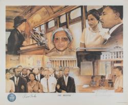 Lot #352 Rosa Parks Lithograph - Image 1