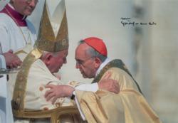 Lot #356 Pope Francis Signed Photograph - Image 1