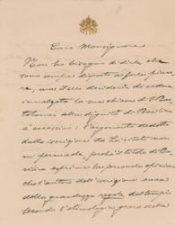 Lot #355 Pope Benedict XV: Pope Benedict XV on 