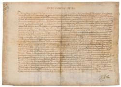 Lot #357 [Pope Innocent XII] Document - Image 1