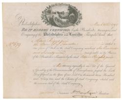 Lot #262 William Bingham Signed Document - Image 1