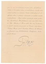 Lot #363 Pope Pius XI Signed Letter - Image 2