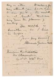 Lot #225 Alexander Graham Bell: Uncommon letterhead from the 
