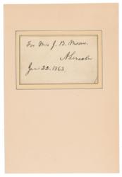 Lot #11 Abraham Lincoln Signature