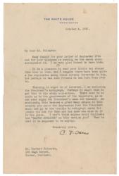 Lot #67 Calvin Coolidge White House Card - Image 2