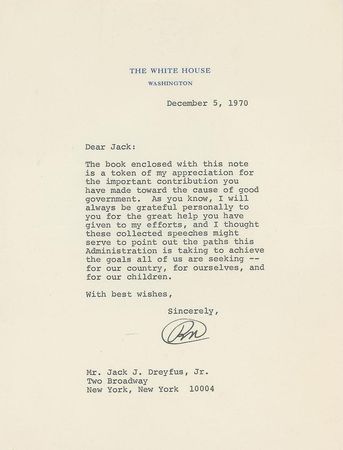 Lot #136 Richard Nixon - Image 1