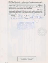 Lot #916 Steve McQueen Signed Document - Image 2