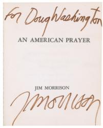 Lot #736 The Doors: Jim Morrison: Outstanding signed limited edition example of Morrison?s self-published poems, An American Prayer - Image 1