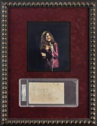 Lot #739 Janis Joplin Signature - Image 1