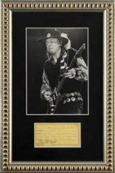 Lot #850 Stevie Ray Vaughan Signed Document - Image 1