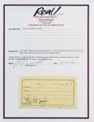 Lot #850 Stevie Ray Vaughan Signed Document - Image 3