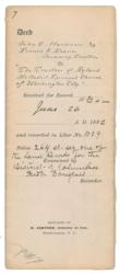 Lot #292 Frederick Douglass Signed Document - Image 1