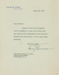 Lot #186 Harry S. Truman Letters - Image 2