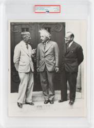 Lot #296 Albert Einstein Original 'Type 2' Photograph Photograph - Image 1