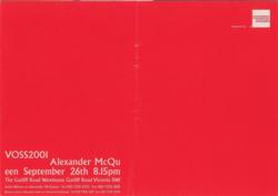 Lot #883 Alexander McQueen: 'Voss' Invitation Invitation - Image 1