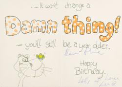 Lot #868 Alexander McQueen Birthday Card - Image 1