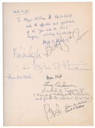 Lot #903 Gone With the Wind: Mayor William Hartsfield's Cast-Signed Script: A stellar, one-of-a-kind Gone With the Wind presentation script - Image 2