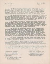 Lot #1231 James Dean: Warner Bros. contract for Dean's most celebrated films: Rebel Without a Cause and Giant - Image 2