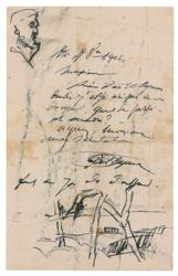Lot #3045 Paul Cézanne Autograph Letter Signed