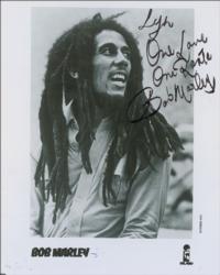 Lot #3070 Bob Marley Signed Photograph - Image 1