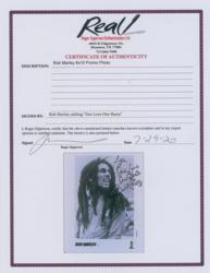 Lot #3070 Bob Marley Signed Photograph - Image 2