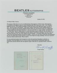 Lot #3064 John Lennon Document Signed - Image 2