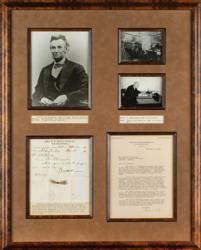 Lot #3013 Abraham Lincoln Lock of Hair and 'Bloody' Assassination Telegram - Image 2