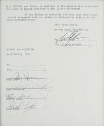 Lot #3072 The Sex Pistols Document Signed - Image 2