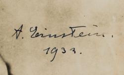 Lot #3028 Albert Einstein Signed Photograph - Image 2