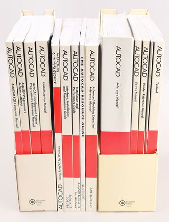 Lot #327  Autocad Software for Drafting Set of Manuals - Image 1