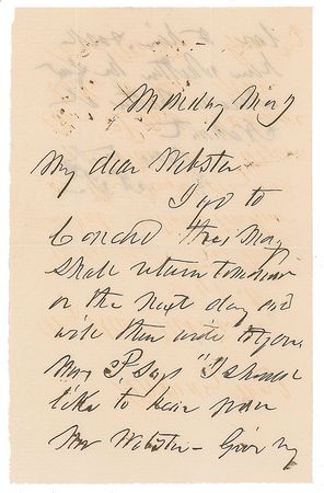 Lot #17 Franklin Pierce Handwritten Letter Signed