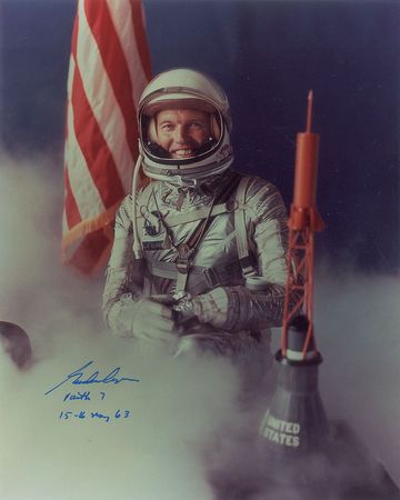 Lot #419 Gordon Cooper Signed Photograph - Image 1