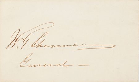 Lot #378 William T. Sherman Signature - Image 1