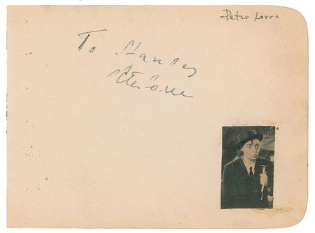 Lot #1182 Peter Lorre - Image 1