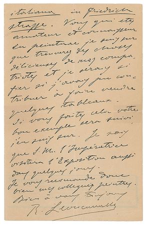 Lot #605 Ruggero Leoncavallo Handwritten Letter Signed - Image 2