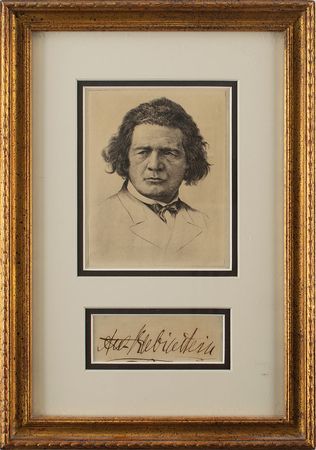 Lot #613 Anton Rubinstein Signature - Image 1