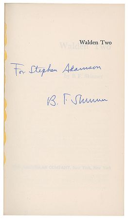 Lot #313 B. F. Skinner Book - Image 2