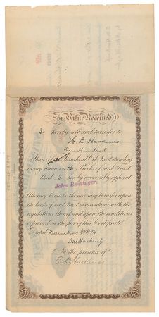 Lot #197 John D. Rockefeller and Henry Flagler Signed Document - Image 2