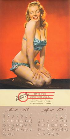 Lot #817 Marilyn Monroe Calendar - Image 1