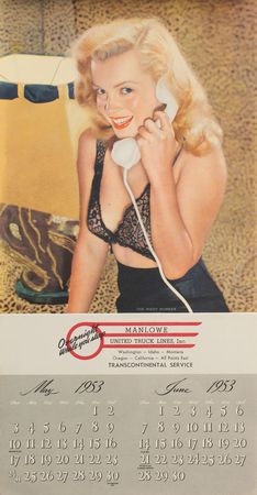 Lot #817 Marilyn Monroe Calendar - Image 2