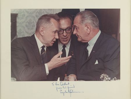 Lot #103 Lyndon B. Johnson Signed Photograph - Image 1