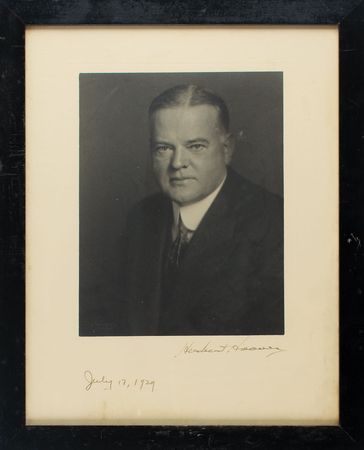 Lot #98 Herbert Hoover Signed Photograph - Image 2
