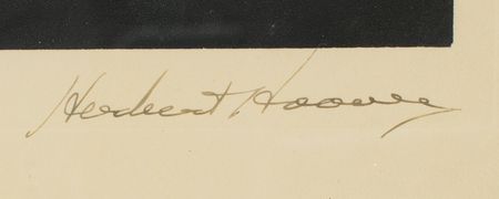 Lot #98 Herbert Hoover Signed Photograph - Image 3