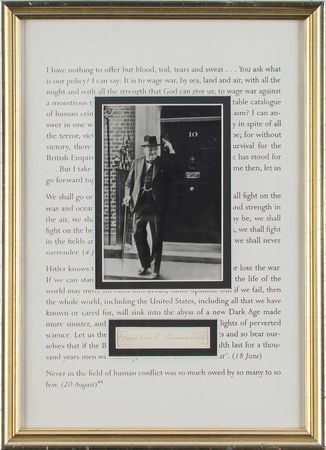 Lot #223 Winston Churchill Signature - Image 1