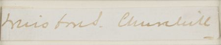 Lot #223 Winston Churchill Signature - Image 2