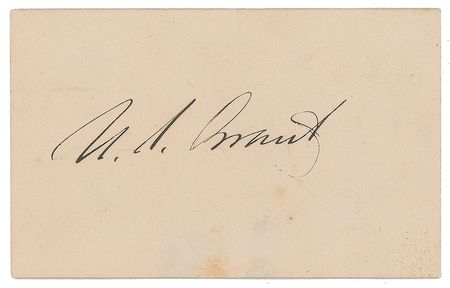 Lot #28 U. S. Grant Signature