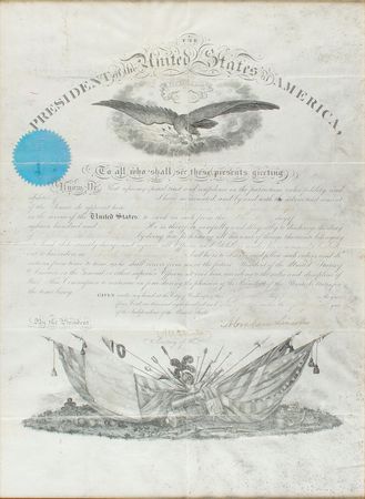 Lot #23 Abraham Lincoln Signed Document