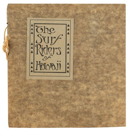 Lot #509 The Surf Riders of Hawaii by A. R. Gurrey, Jr.: Incredibly rare 1914 book, The Surf Riders of Hawaii—the first book on surfing by a pioneering photographer - Image 1