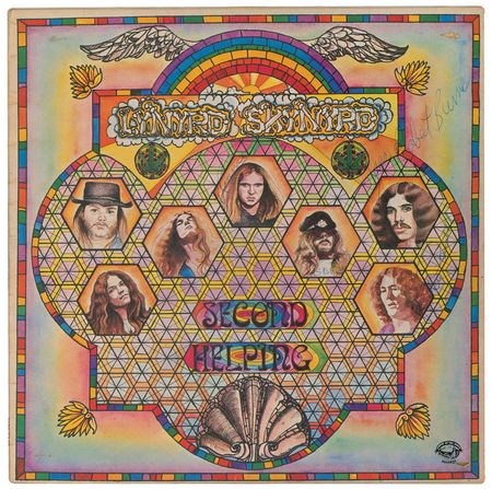 Lot #579 Lynyrd Skynyrd: Second Helping signed by Ronnie Van Zant and company - Image 2