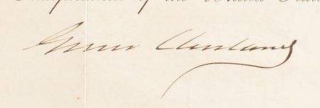 Lot #74 Grover Cleveland Signed Document - Image 2